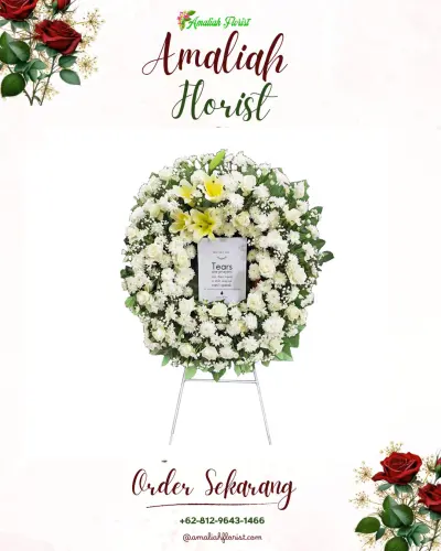 Krans Bunga Duka Cita di Kerambitan